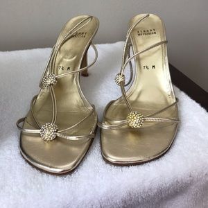 Stuart Weizmann Gold Sandals